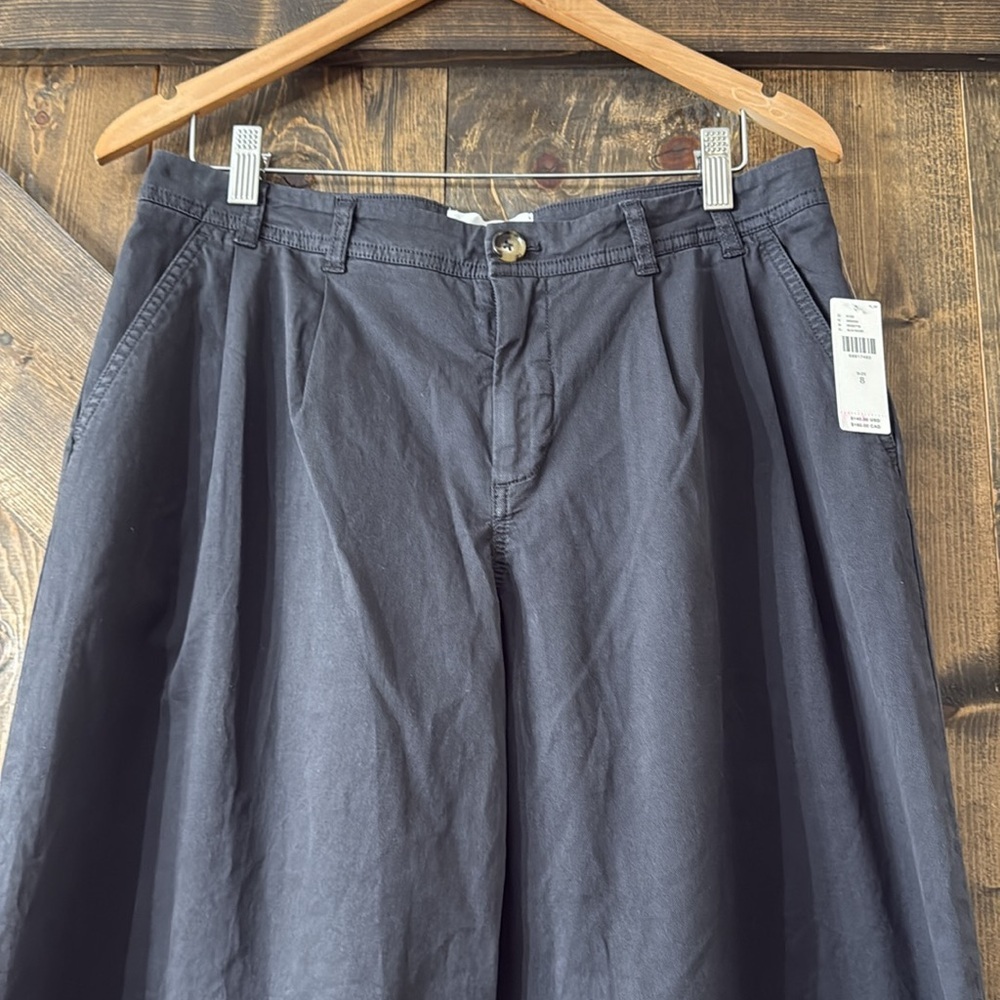 ANTHROPOLOGIE Wide-Leg Black Pants - Picture 6 of 10